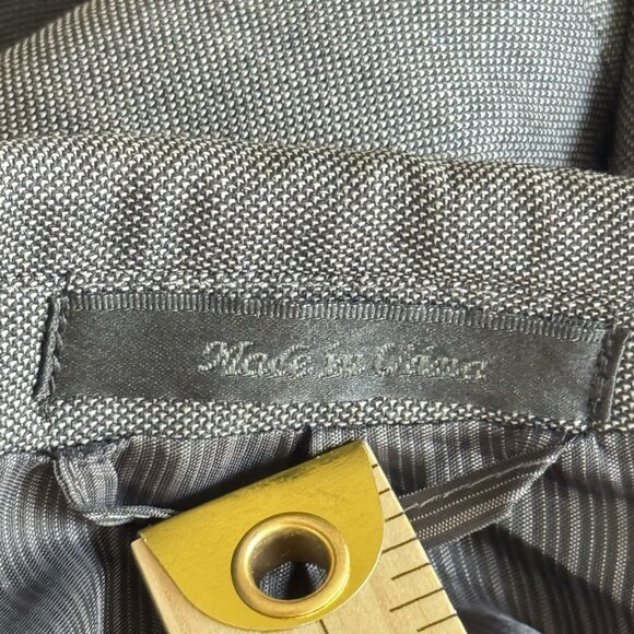 Calvin Klein SLIM Mens Sport Coat 48R Jacket Two Button Gray Wool Solid - Picture 3 of 8